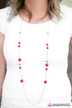 Paparazzi Necklace ~ Sweet GLEAMS - Red