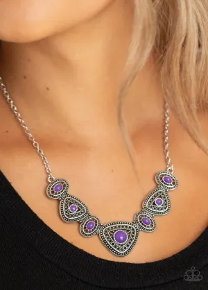 Paparazzi Necklace ~ Totally TERRA-torial - Purple