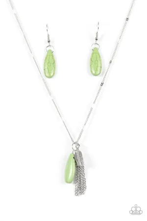 Paparazzi Necklace ~ Western Walkabout - Green