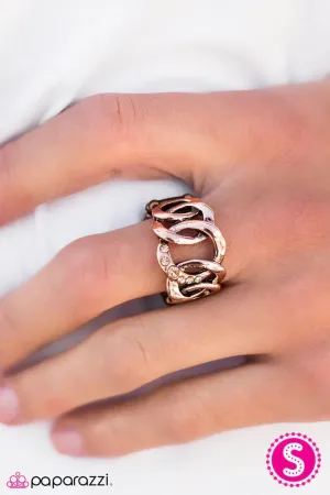 Paparazzi Ring ~ An Extra Side Of Sparkle - Copper