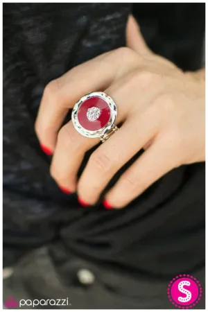 Paparazzi Ring ~ Fancy Fandango - Red