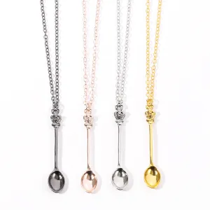 Pendant Classic Retro Spoon Necklace Simple