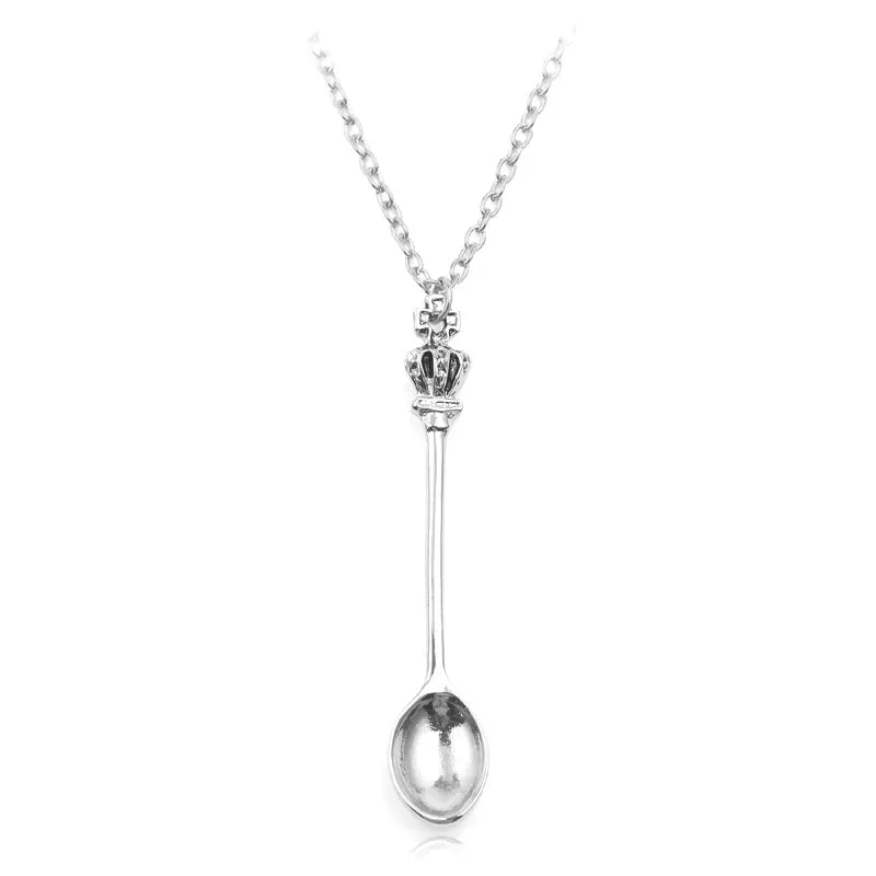 Pendant Classic Retro Spoon Necklace Simple