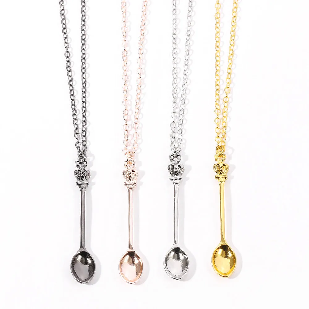 Pendant Classic Retro Spoon Necklace Simple