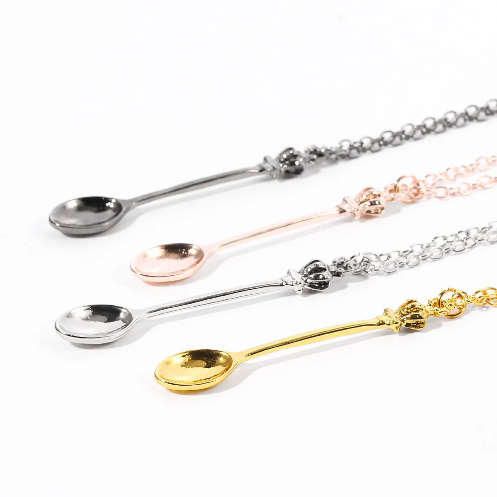 Pendant Classic Retro Spoon Necklace Simple