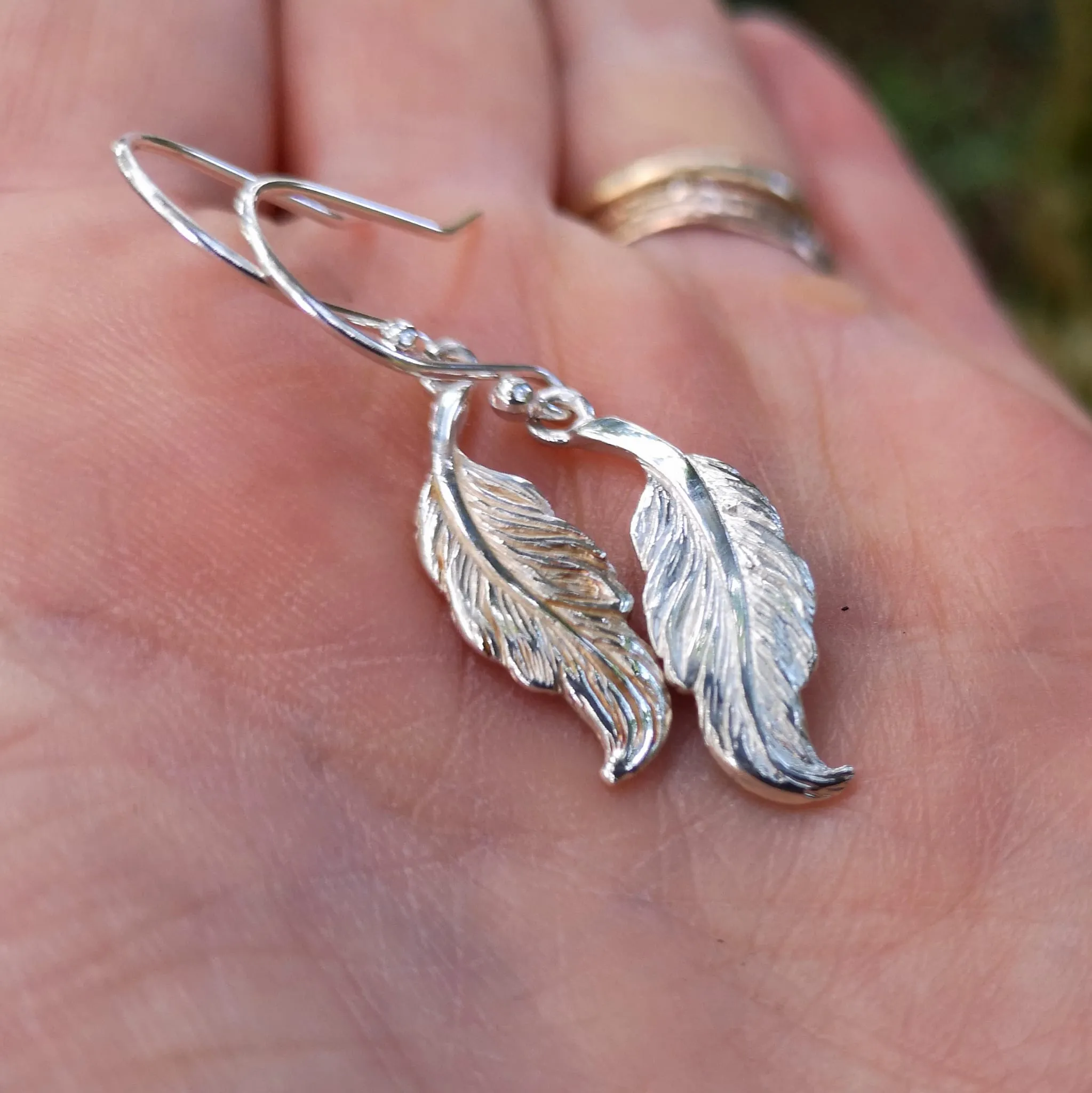 Pure Angel Feather Earrings