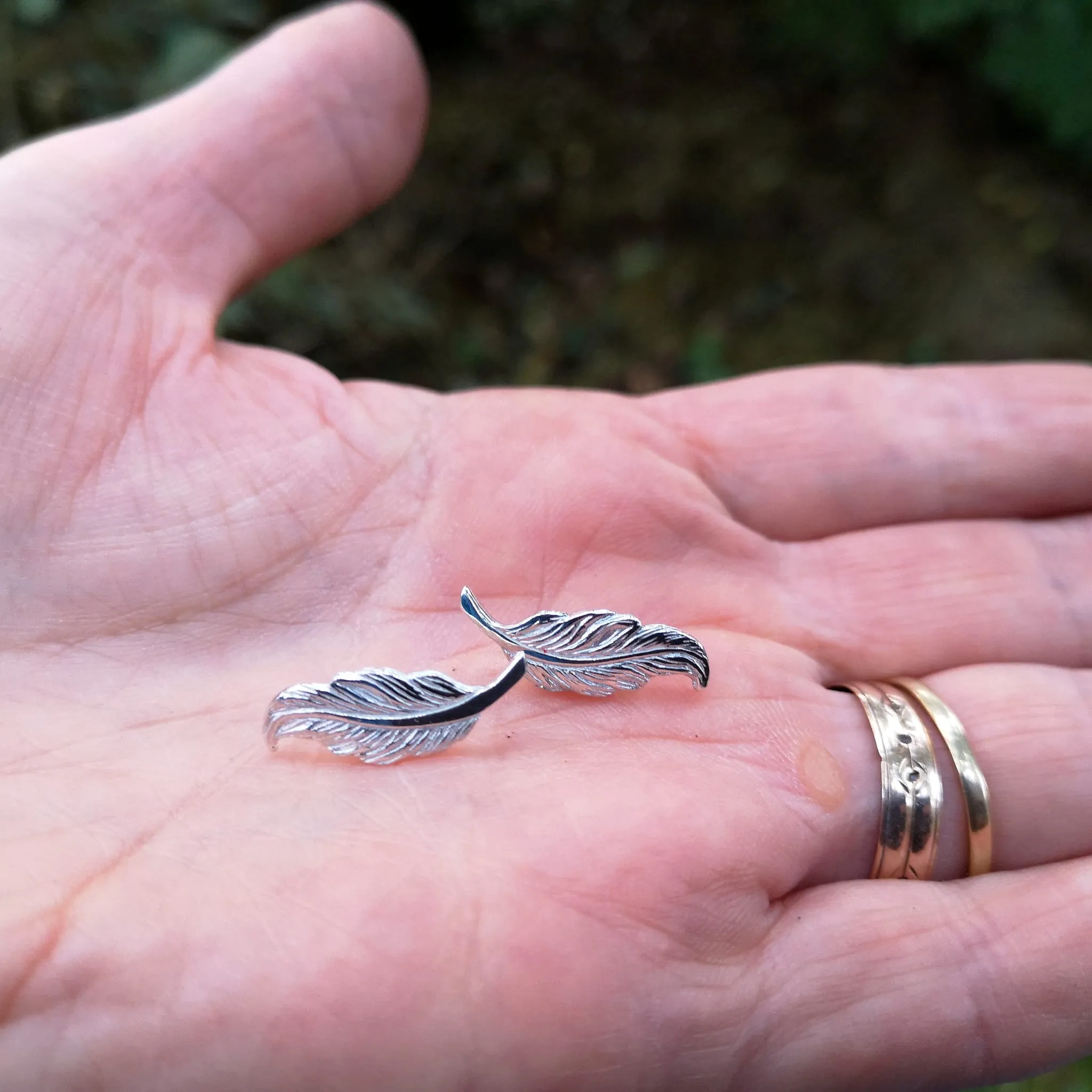 Pure Angel Feather Earrings