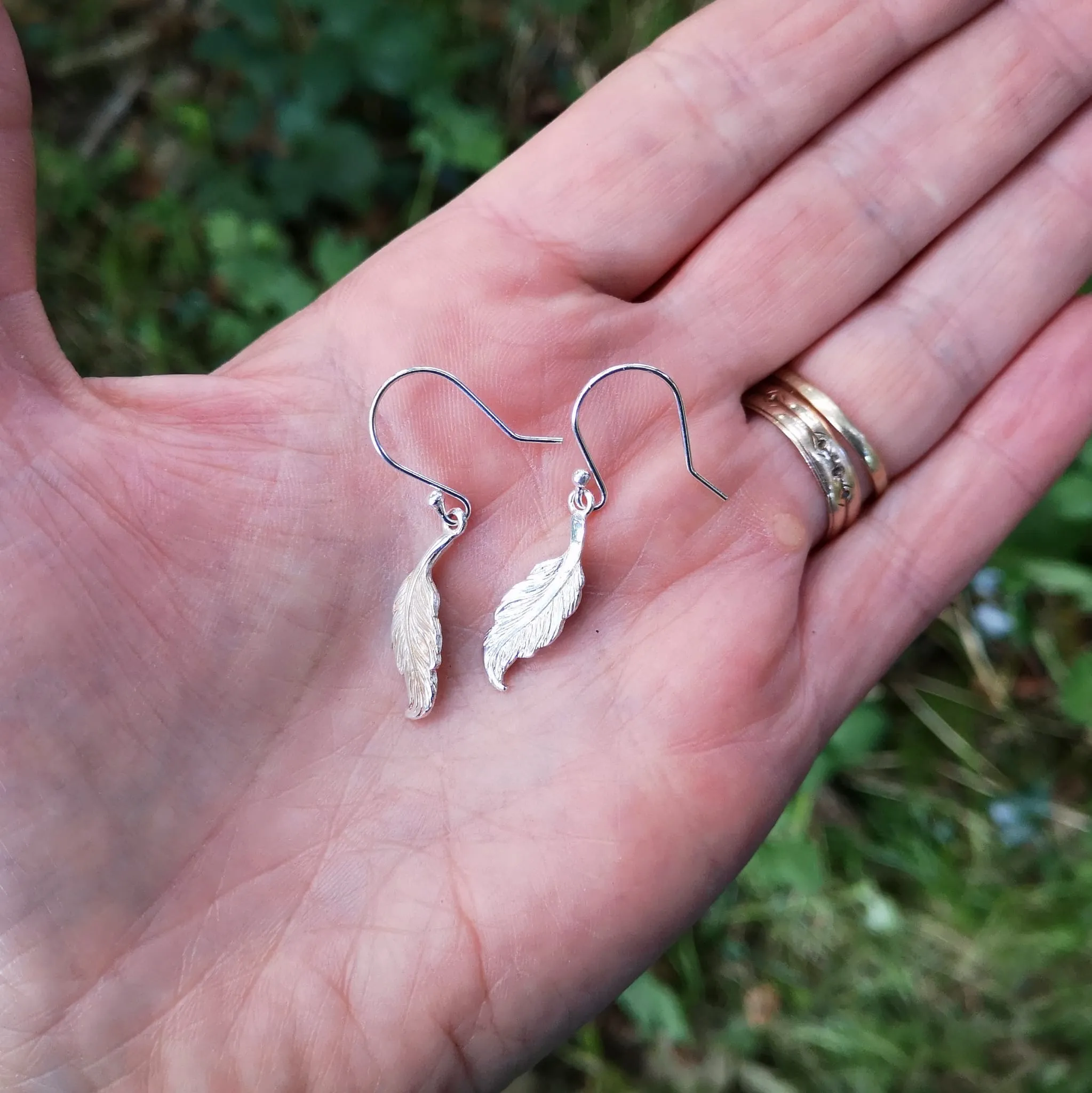 Pure Angel Feather Earrings