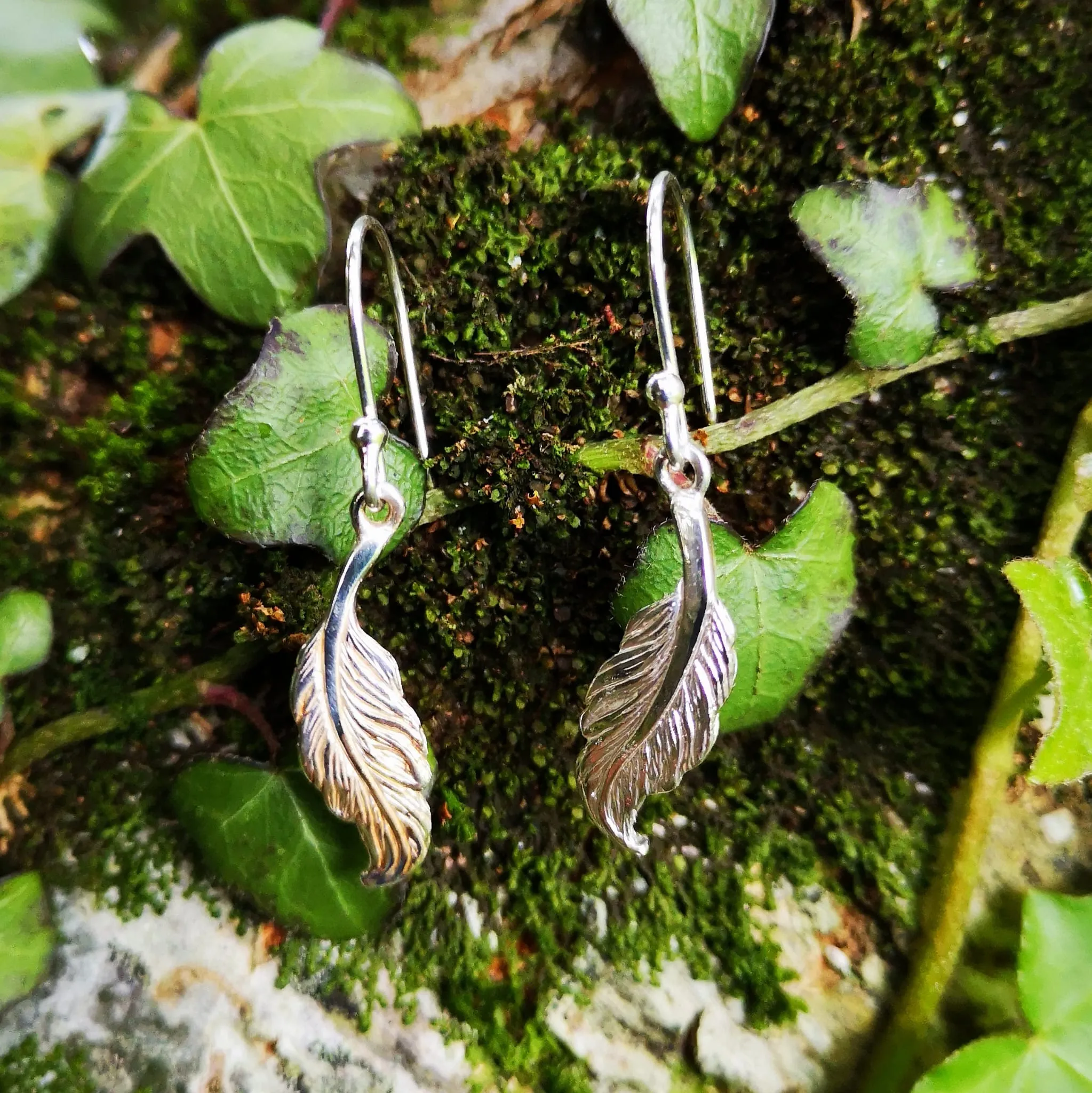 Pure Angel Feather Earrings