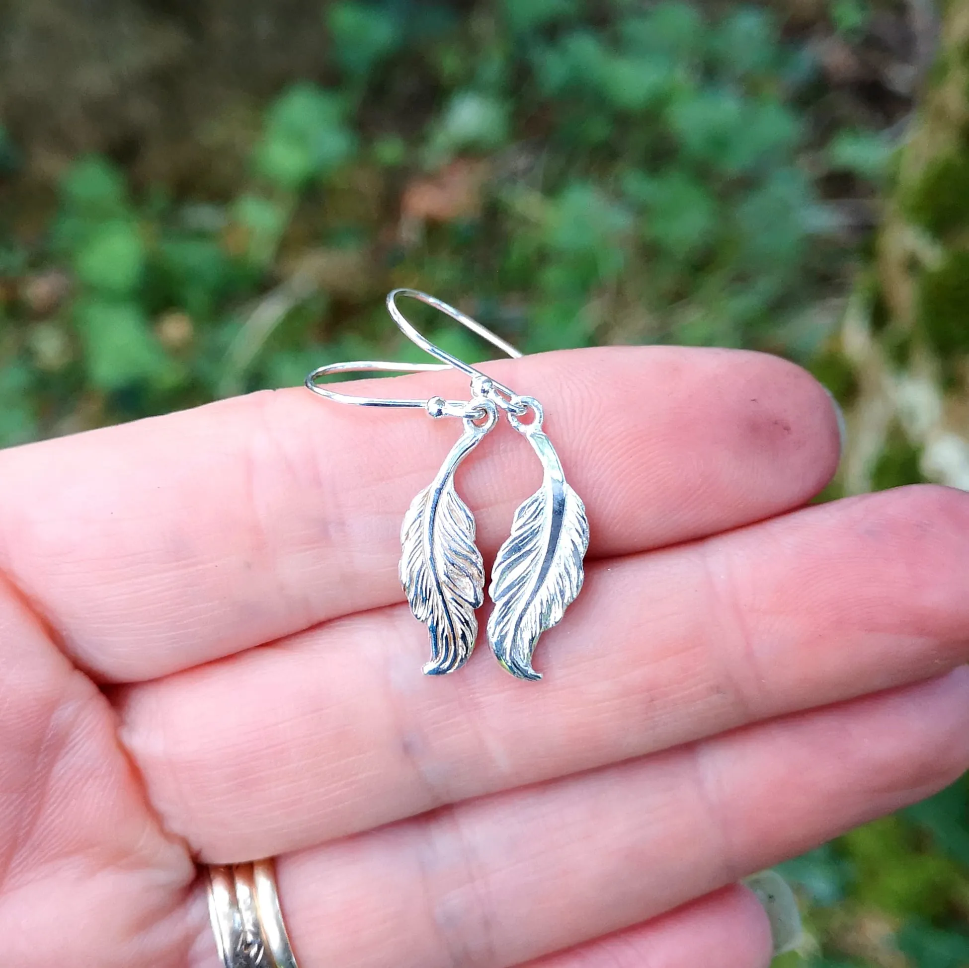 Pure Angel Feather Earrings