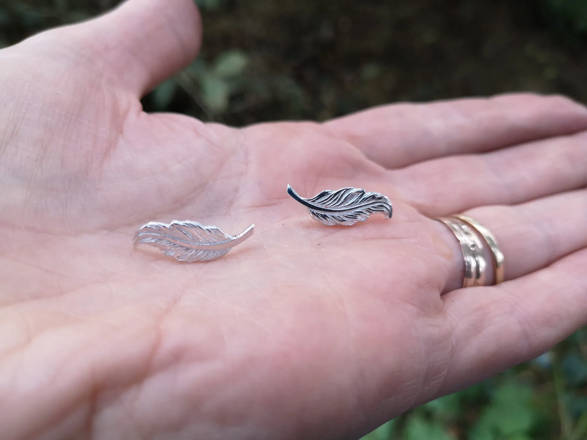 Pure Angel Feather Earrings