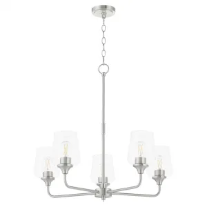 Quorum International RAYMOND 6313-5-65 Chandelier - Satin Nickel