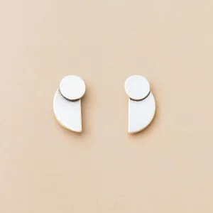 Refined Earring Collection - Eclipse Stud/Sterling Silver