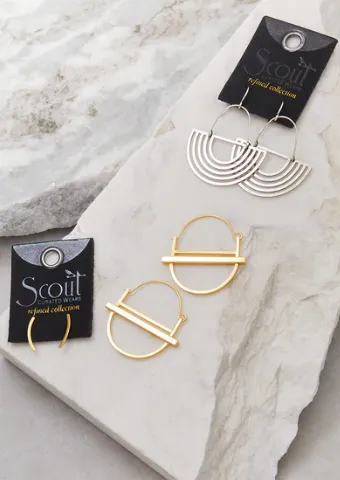 Refined Earring Collection | Saturn Hoop