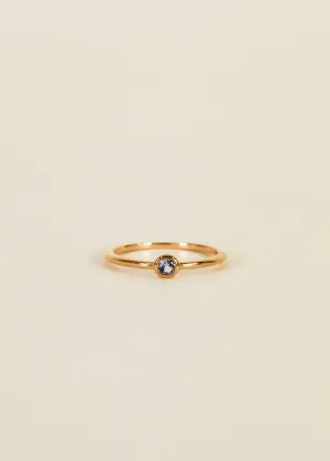 Ring - Simple Stud Aqua