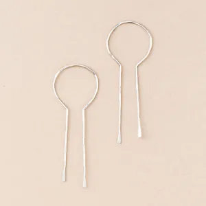 Scout Refined Earring Collection - Equinox Keyhole Hoop Sterling Silver