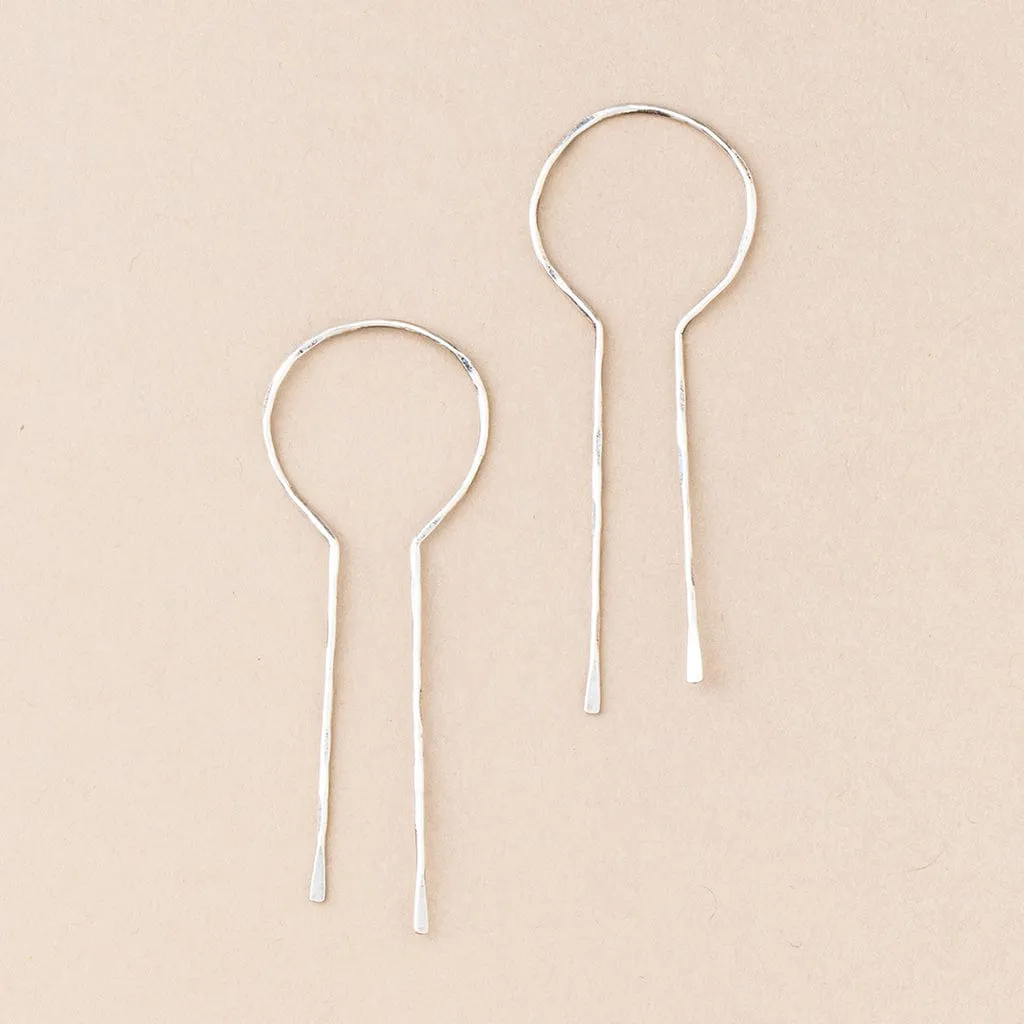 Scout Refined Earring Collection - Equinox Keyhole Hoop Sterling Silver