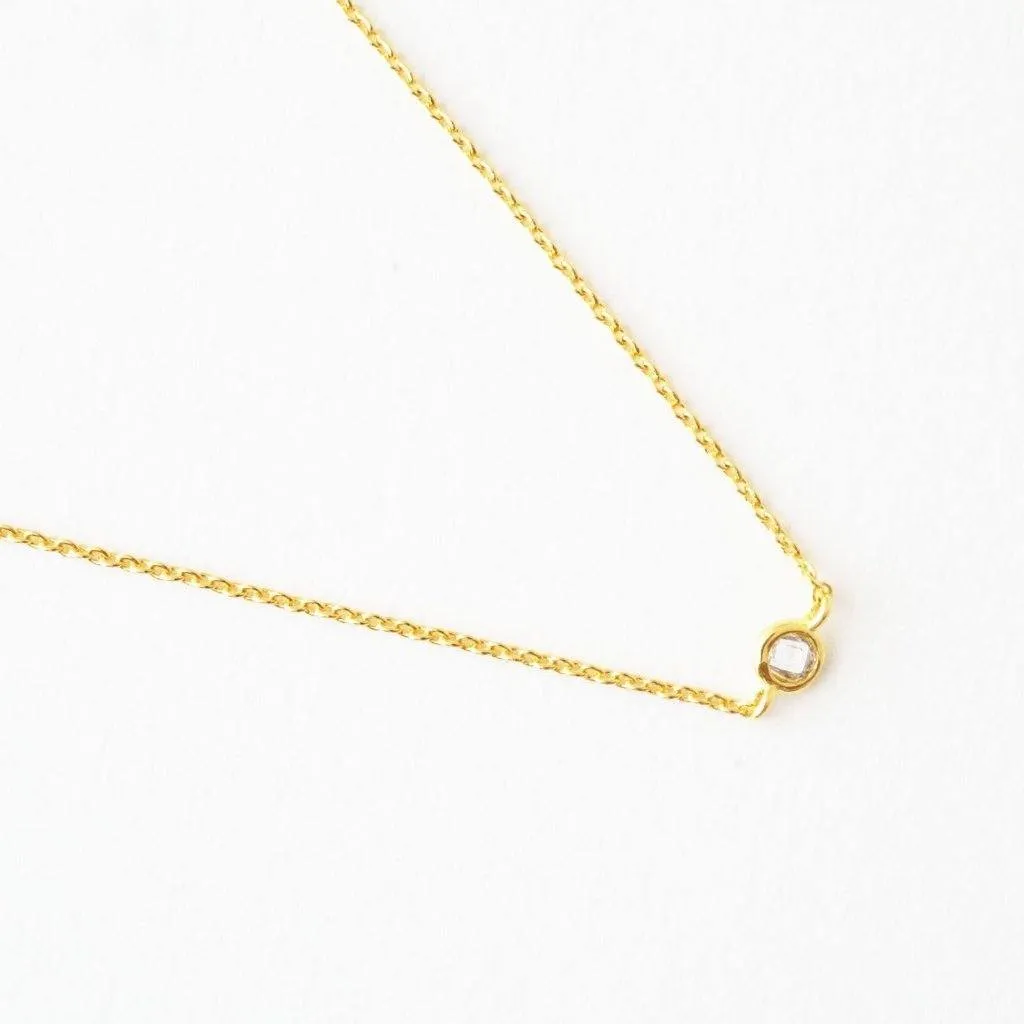 Solo Bezel Necklace