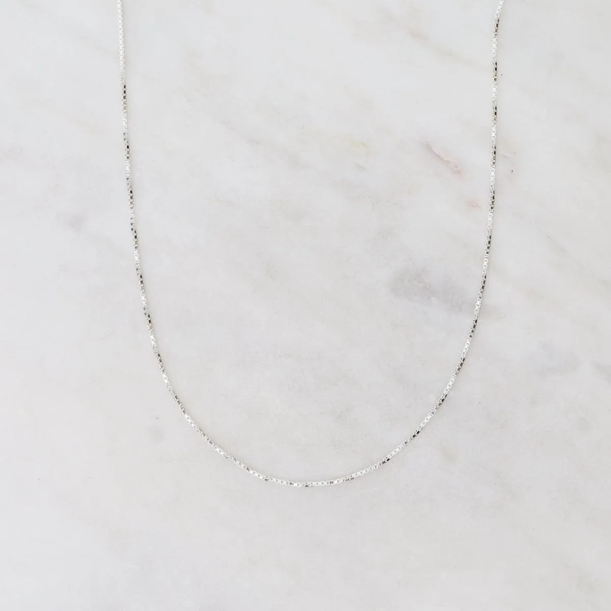 Sterling Silver Box Chain 18"