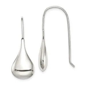 Sterling Silver Tear Drop Wire Drop Earrings