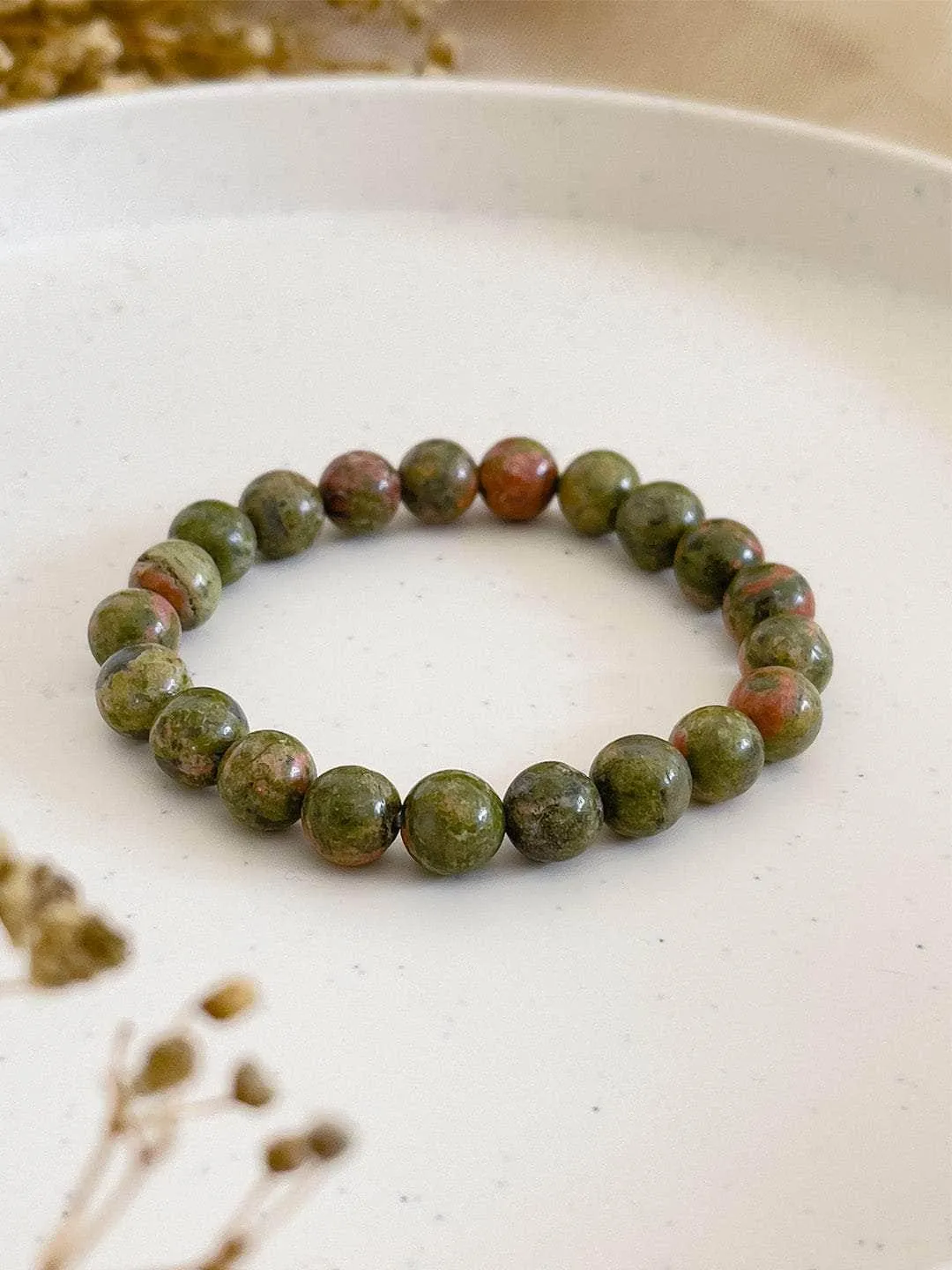 Unakite Bracelet For Inner Peace