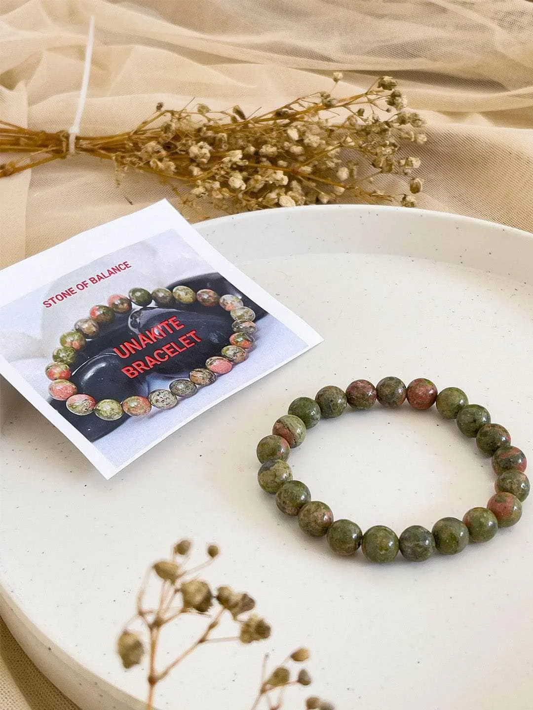 Unakite Bracelet For Inner Peace