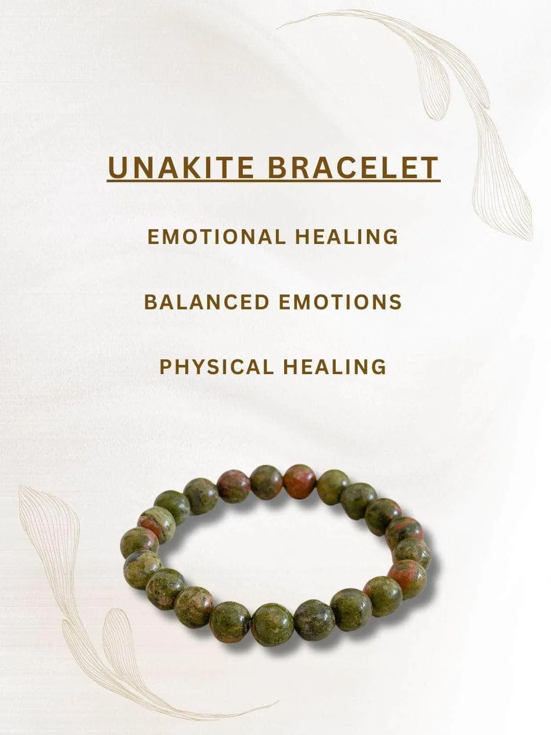 Unakite Bracelet For Inner Peace