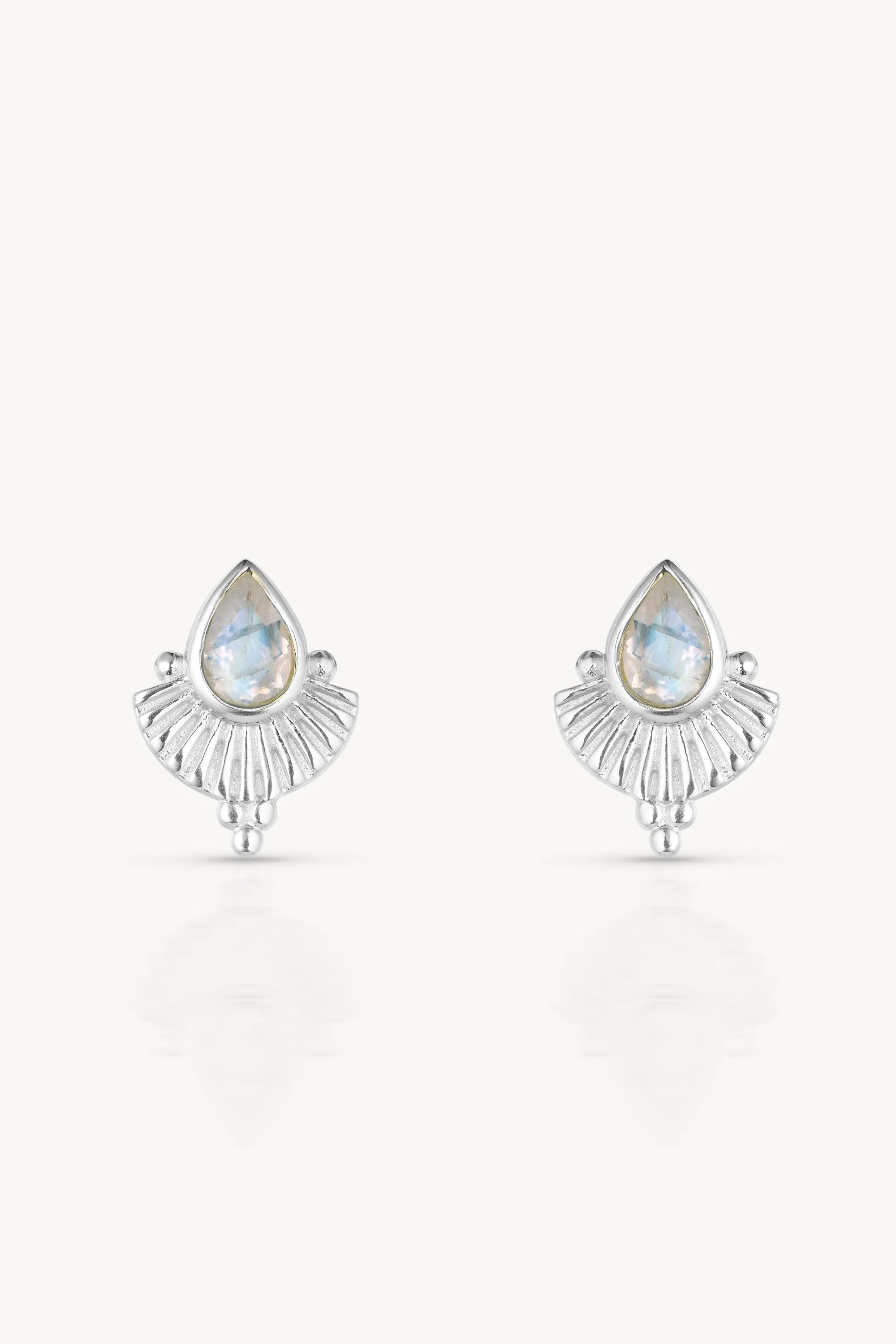 Venus Moonstone Silver Earrings