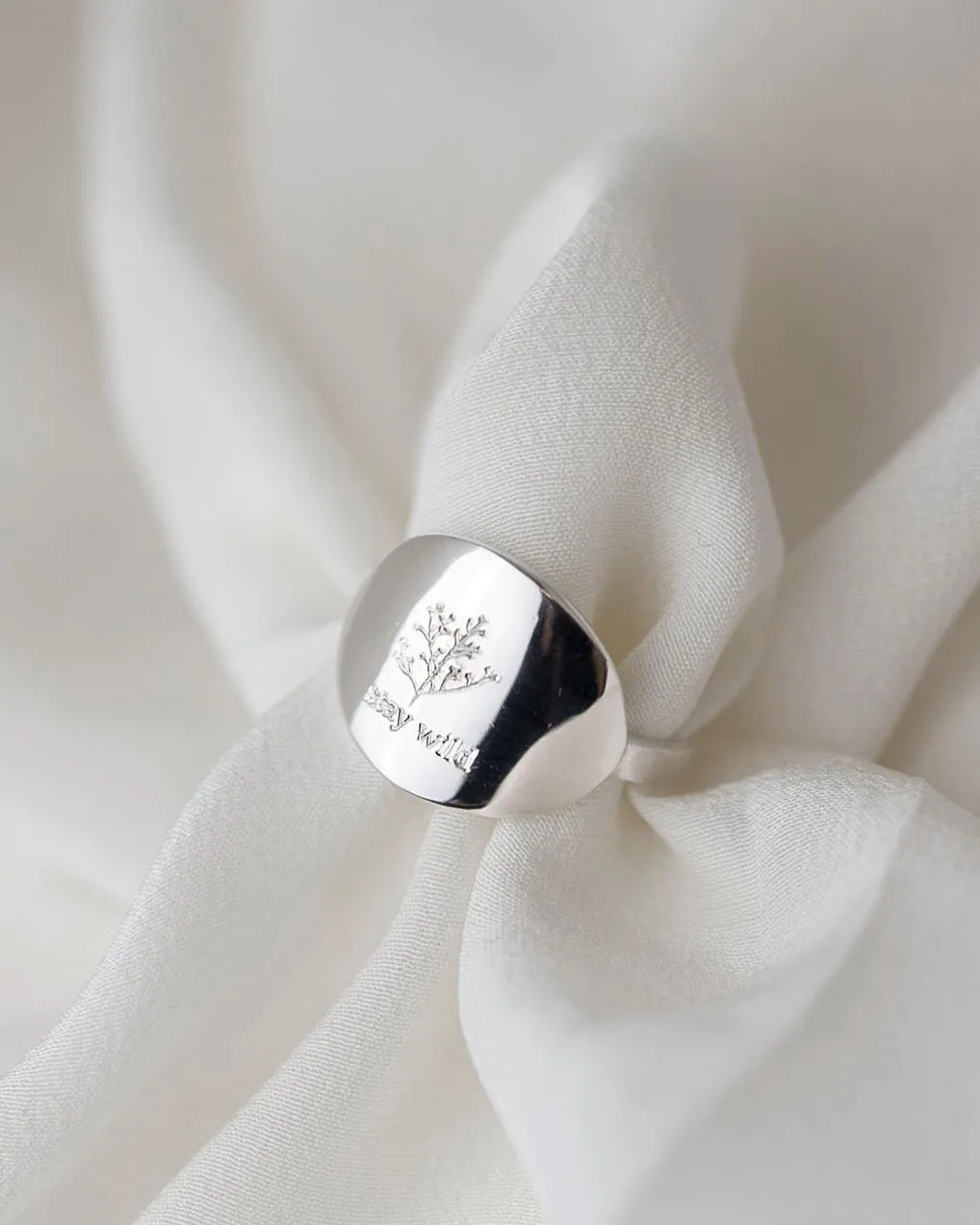 Wild Flower Stay Wild Ring