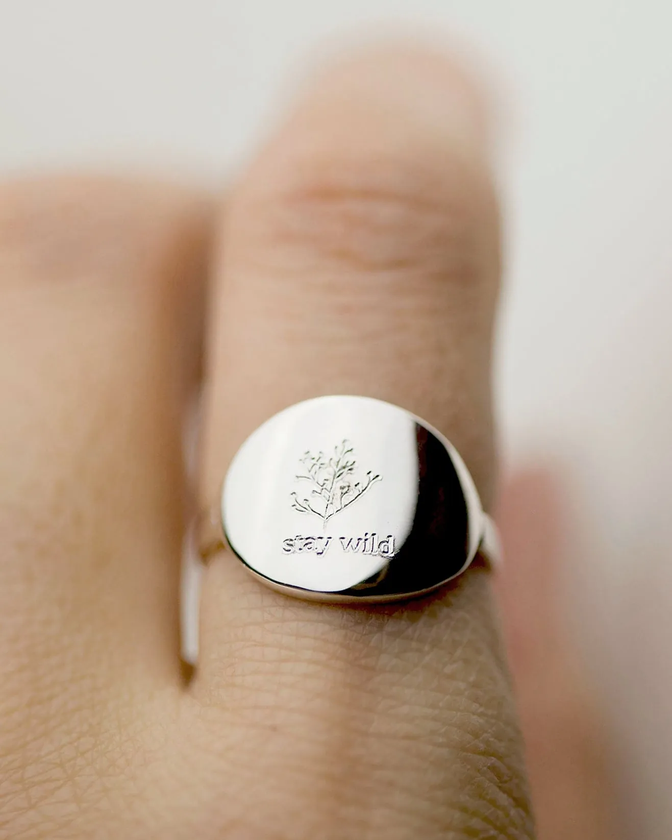 Wild Flower Stay Wild Ring